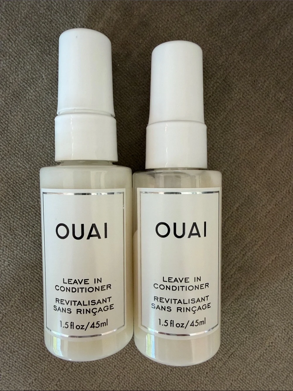 OUAI Leave in conditioner travel size 1.5 oz (two)